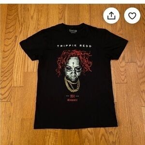 Vintage Trippie Redd 1400 Restricted Tee Top T-shirt Black Red Size XL